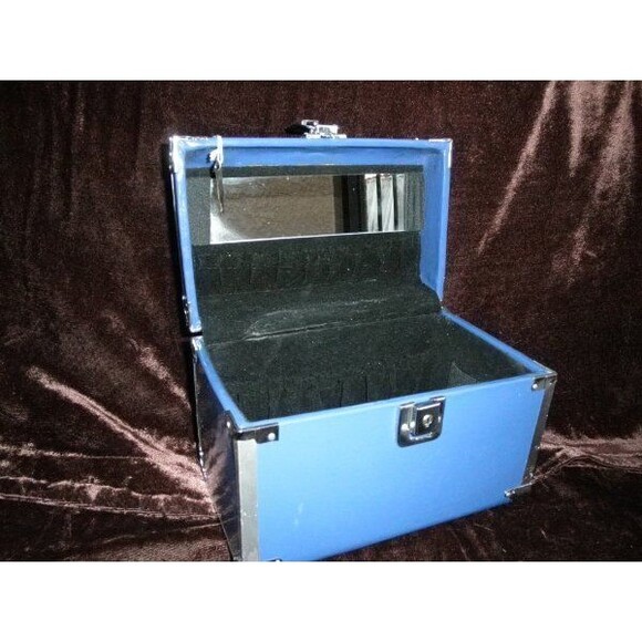 NEW VINTAGE 1998 VINYL TRAIN CASE 9" LINENS THINGS (9" WIDE X 6" TALL) - Picture 2 of 10